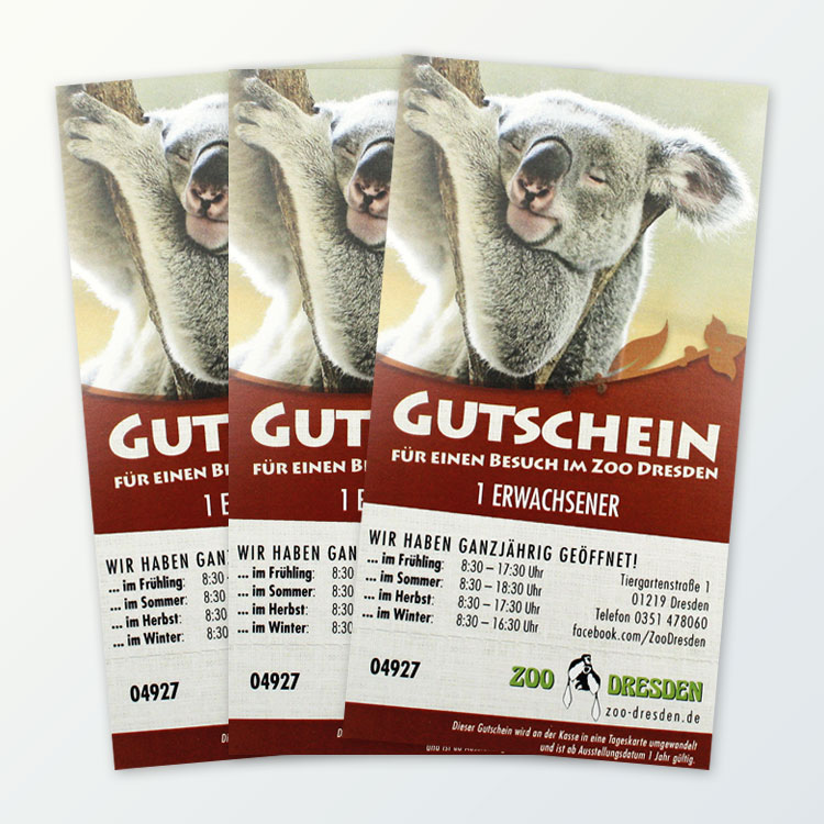 1 Erwachsenen-Tages&shy;karte für den Zoo Dresden